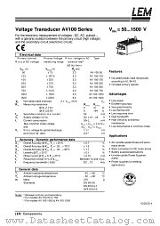 AV100-1000 datasheet pdf LEM