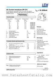 DF0.01-C10 datasheet pdf LEM