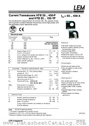 HTB50-TP datasheet pdf LEM