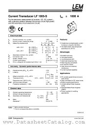 LF1005-S datasheet pdf LEM