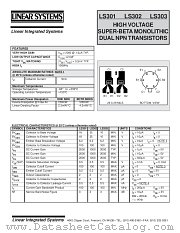 LS301 datasheet pdf Linear Systems