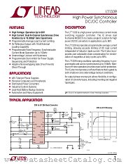 LT1339 datasheet pdf Linear Technology