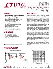 LT1366 datasheet pdf Linear Technology