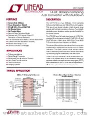 LTC1419 datasheet pdf Linear Technology