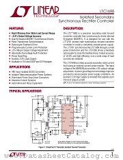 LTC1698 datasheet pdf Linear Technology