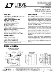 LT3433 datasheet pdf Linear Technology