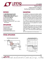 LTC6800 datasheet pdf Linear Technology