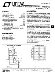 LTC1052CS datasheet pdf Linear Technology