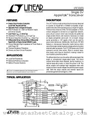 LTC1323 datasheet pdf Linear Technology