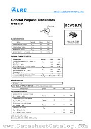 BCW33LT1 datasheet pdf Leshan Radio Company