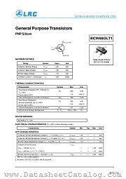 BCW68GLT1 datasheet pdf Leshan Radio Company