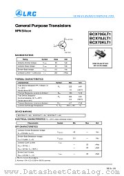 BCX70GLT1 datasheet pdf Leshan Radio Company