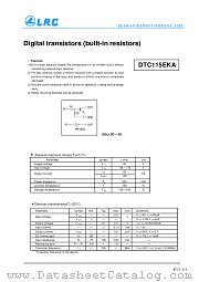 DTC115EKA datasheet pdf Leshan Radio Company