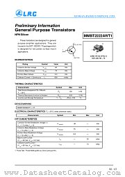 MMBT2222AWT1 datasheet pdf Leshan Radio Company