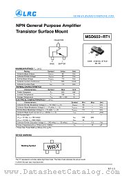 MSD602-RT1 datasheet pdf Leshan Radio Company