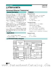 LXT901 datasheet pdf Level One