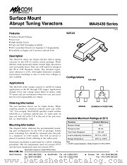 MA45448 datasheet pdf Tyco Electronics