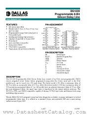 DS1020 datasheet pdf MAXIM - Dallas Semiconductor