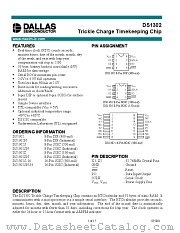 DS1302 datasheet pdf MAXIM - Dallas Semiconductor