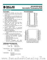 DS1643P datasheet pdf MAXIM - Dallas Semiconductor