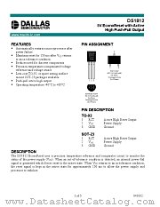 DS1812 datasheet pdf MAXIM - Dallas Semiconductor