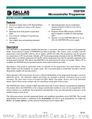 DS87000 datasheet pdf MAXIM - Dallas Semiconductor