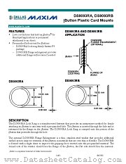 DS9093RA datasheet pdf MAXIM - Dallas Semiconductor