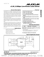 MAX3273 datasheet pdf MAXIM - Dallas Semiconductor