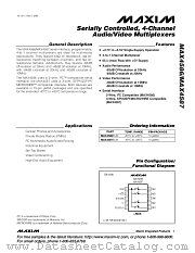 MAX4586 datasheet pdf MAXIM - Dallas Semiconductor