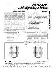 MAX4638 datasheet pdf MAXIM - Dallas Semiconductor