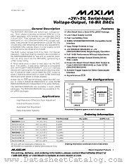 MAX5442 datasheet pdf MAXIM - Dallas Semiconductor