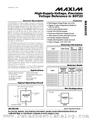 MAX6035 datasheet pdf MAXIM - Dallas Semiconductor