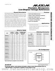 MAX6191 datasheet pdf MAXIM - Dallas Semiconductor