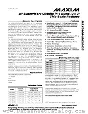 MAX6401 datasheet pdf MAXIM - Dallas Semiconductor