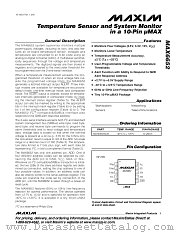 MAX6652 datasheet pdf MAXIM - Dallas Semiconductor