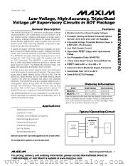 MAX6710 datasheet pdf MAXIM - Dallas Semiconductor