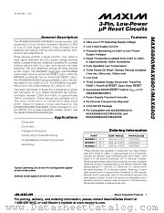 MAX6801 datasheet pdf MAXIM - Dallas Semiconductor