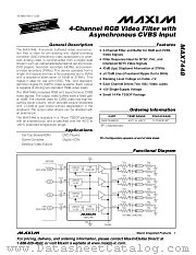 MAX7448 datasheet pdf MAXIM - Dallas Semiconductor