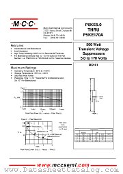 P5KE11 datasheet pdf Micro Commercial Components