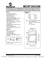 MCRF355 datasheet pdf Microchip