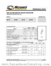 2N1480 datasheet pdf Microsemi