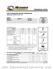 JANTXV2N3057A datasheet pdf Microsemi