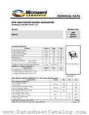 JANTXV2N3442 datasheet pdf Microsemi