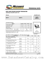 JANTXV2N3771 datasheet pdf Microsemi