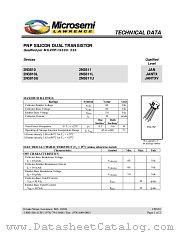 JANTXV2N3811 datasheet pdf Microsemi