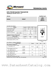 JAN2N3846 datasheet pdf Microsemi