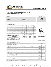 JAN2N3902 datasheet pdf Microsemi