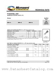 JANTXV2N5116 datasheet pdf Microsemi