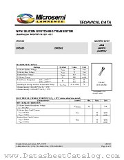 JANTXV2N5581 datasheet pdf Microsemi