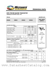 JAN2N5660 datasheet pdf Microsemi